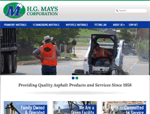 Tablet Screenshot of hgmayscorp.com